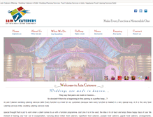 Tablet Screenshot of jaincaterers.com